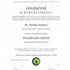 Certifikovaný nutriční poradce Bc. Martina Jandová